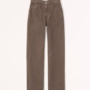 brown 90s straight leg relaxed baggy jean